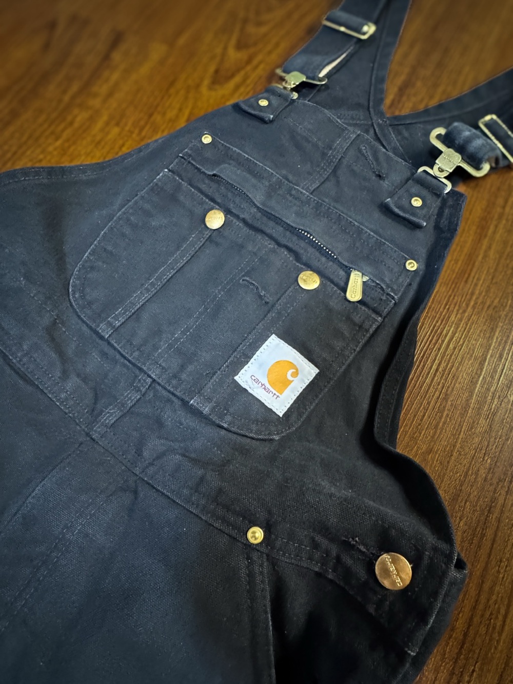 Men’s Carhartt Black Bib Overalls Duck Canvas